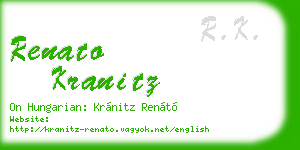 renato kranitz business card